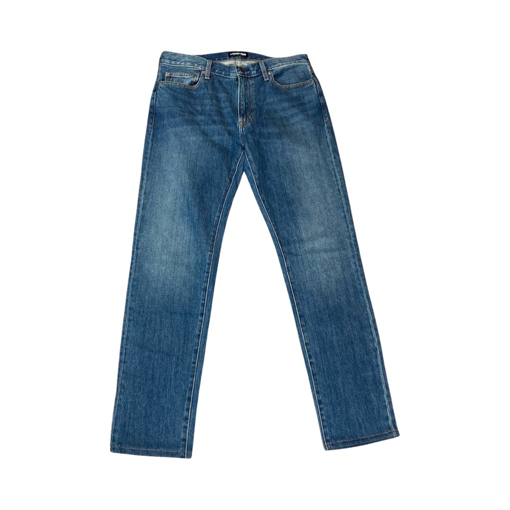 Lands End Mens Square Rigger Straight Fit Jeans Size 32 x 32 Blue NWT